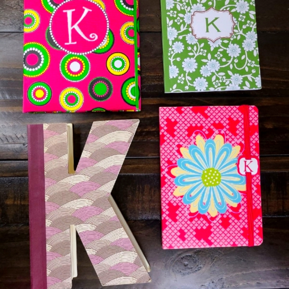 Monogrammed Journal Bundle-Letter K